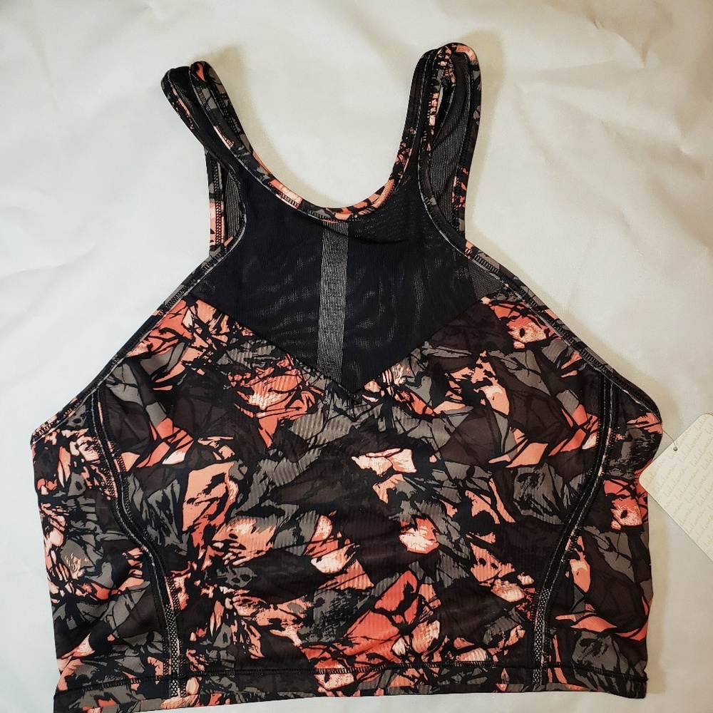 Lululemon Get It On Bra Mini Paint Storm sz 10